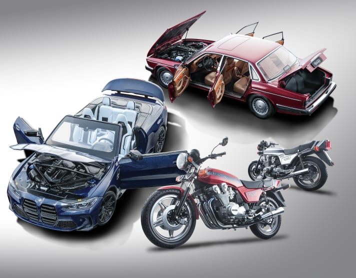 Ein heißer Neuheiten-Herbst erwartet uns auch aus Aachen. Minichamps bringt das M4 Cabrio in 1:18, die Honda Bol d’Or in 1:12 und importiert den Daimler XJ6 in 1:18 von Almost Real