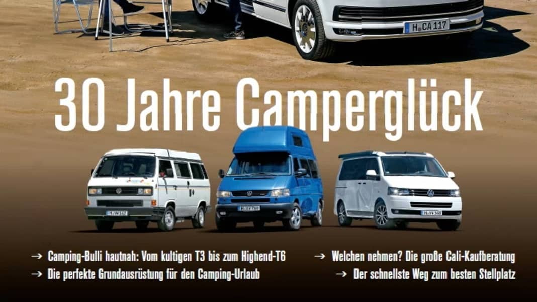 Magazin GUTE FAHRT gratuliert mit Sonderheft zum VW California-Jubiläum