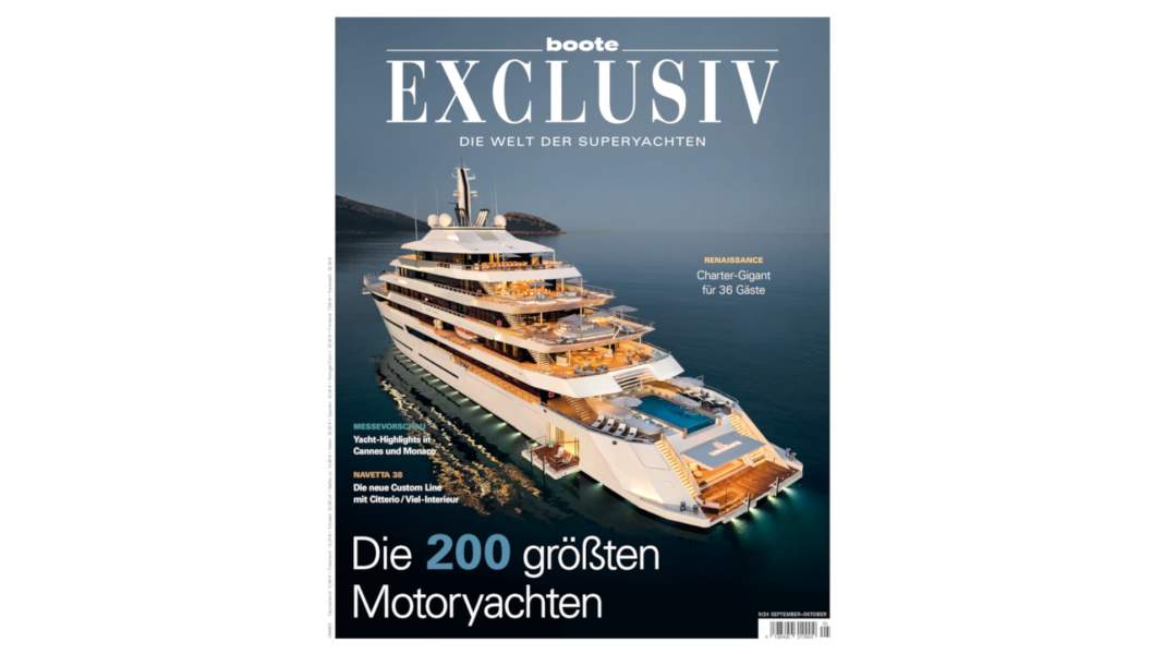 BOOTE EXCLUSIV präsentiert 2024er-Klassement der schwimmenden Superlative: 180-Meter-Yacht bleibt an der Spitze