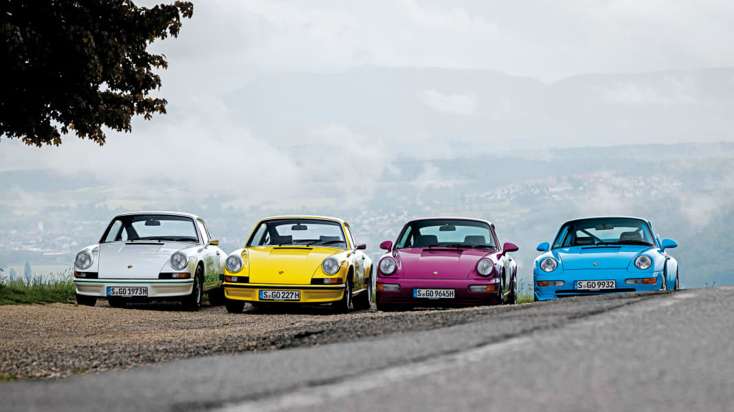50 Jahre Porsche 911 Carrera RS: Gelbdruckmaschine