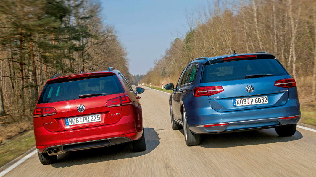 Korrektur Vergleichstest: Golf Variant vs. Passat Variant - Unter Brüdern