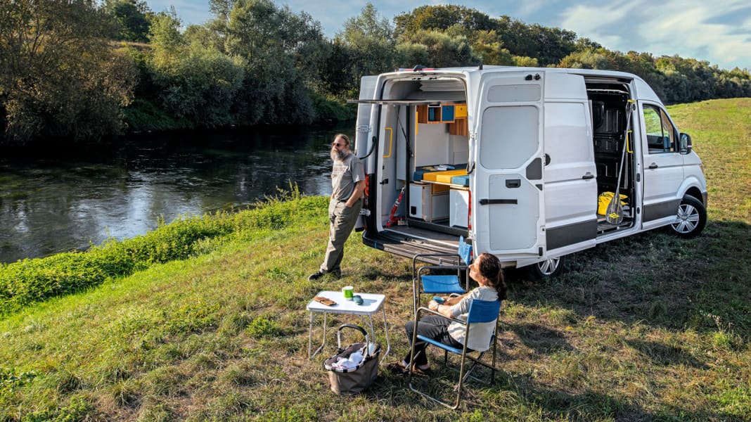 IM TEST  Der VW Crafter ist eine Wundertüte, die niemals voll wird