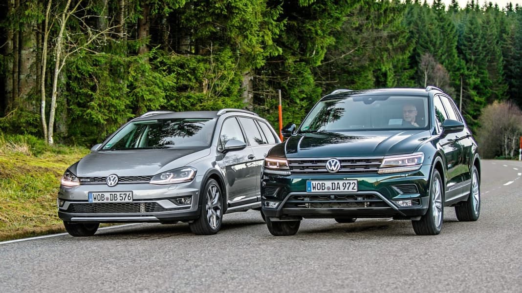 Vergleichstest: VW golf Alltrack 2.0 TSI vs. VW Tiguan 2.0 TSI - Doppelt an die Spitze