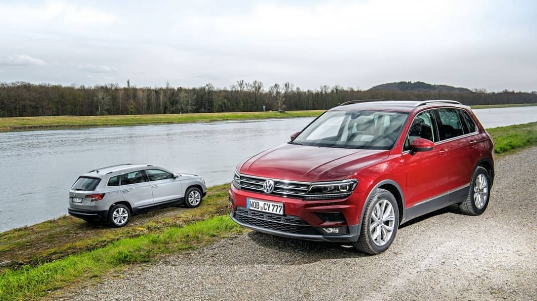 Vergleichstest: VW Tiguan 1.4 TSI ACT vs. Skoda Karoq 1.5 TSI ACT - Hoch-Konjunktur