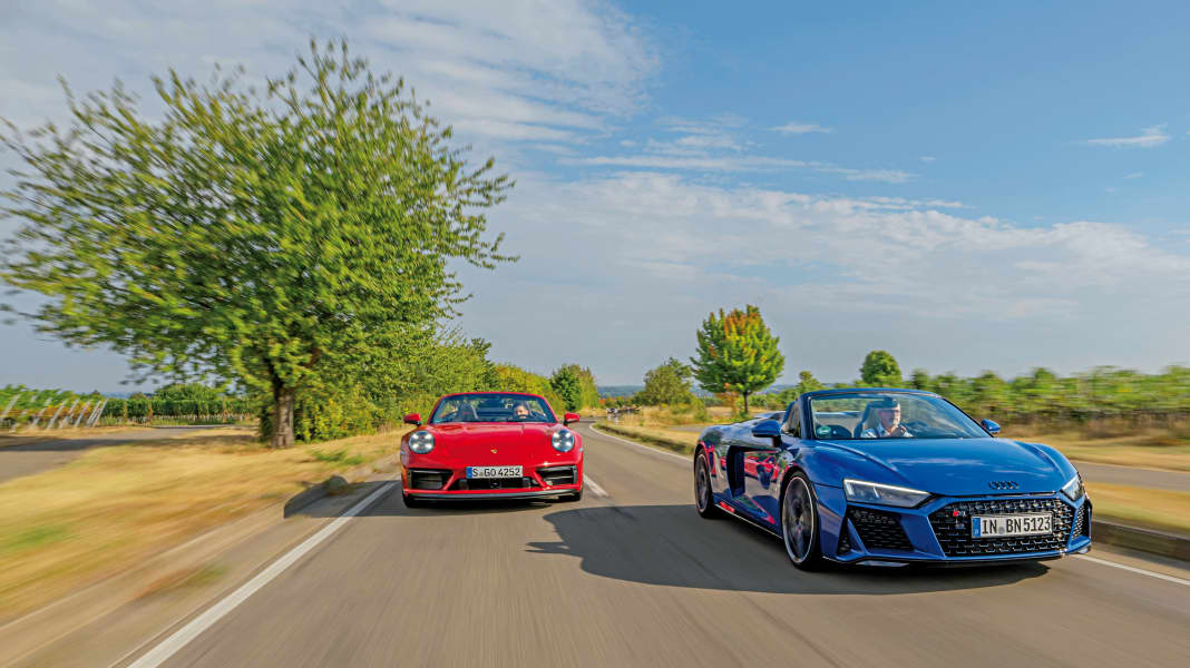 Audi R8 Spyder vs. Porsche 911 Cabrio - Der Himmel auf Erden