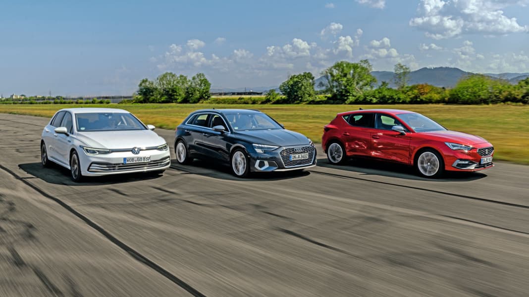 Vergleichstest: Audi A3 vs. Seat Leon vs. VW Golf - Kompakt-Könige