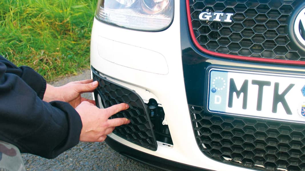 Offene Lufteinlassgitter für den Golf 5 GTI