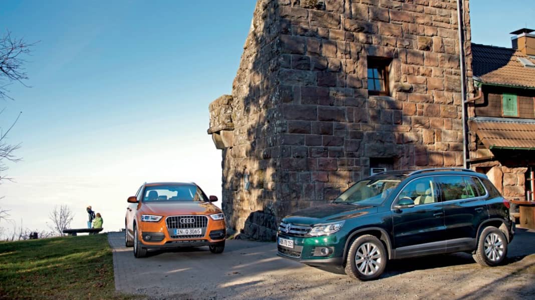Vergleichstest: VW Tiguan 170 PS vs. Audi Q3 177 PS je 2.0 TDI - Sport und Spiel