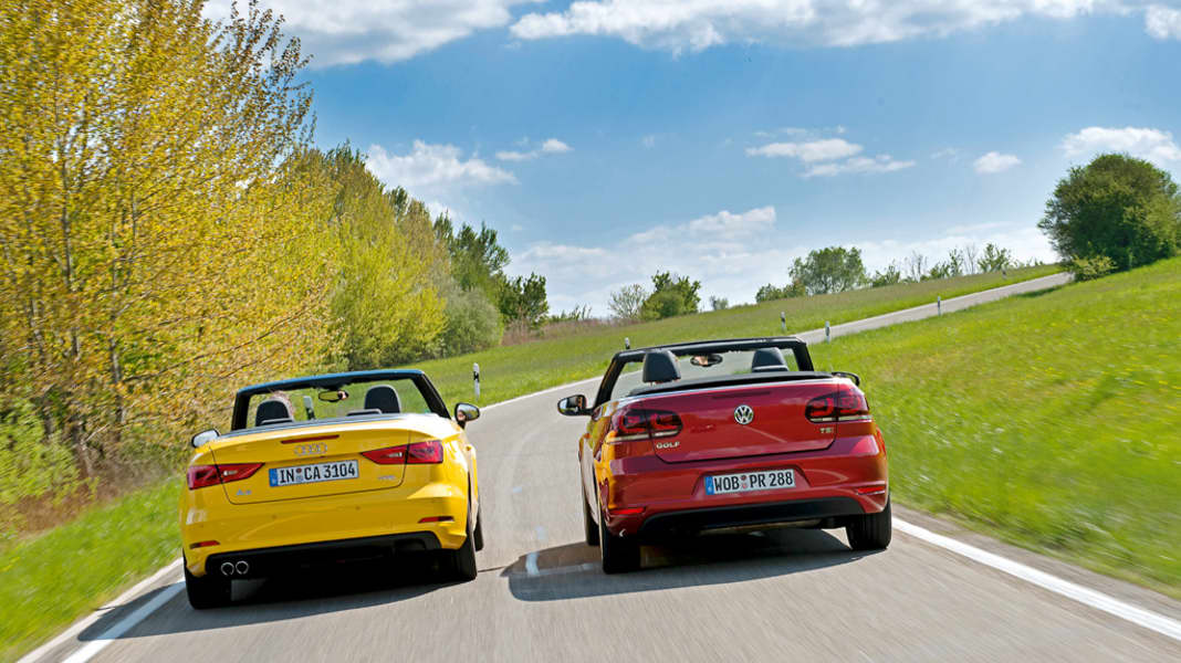 Vergleichstest: Audi A3 Cabrio vs. Golf Cabrio - Sommerfrische