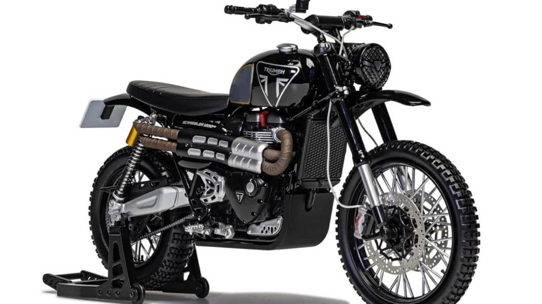 Corgi liefert Bond-Bike Triumph Scrambler aus “No Time to die” in 1:12 aus