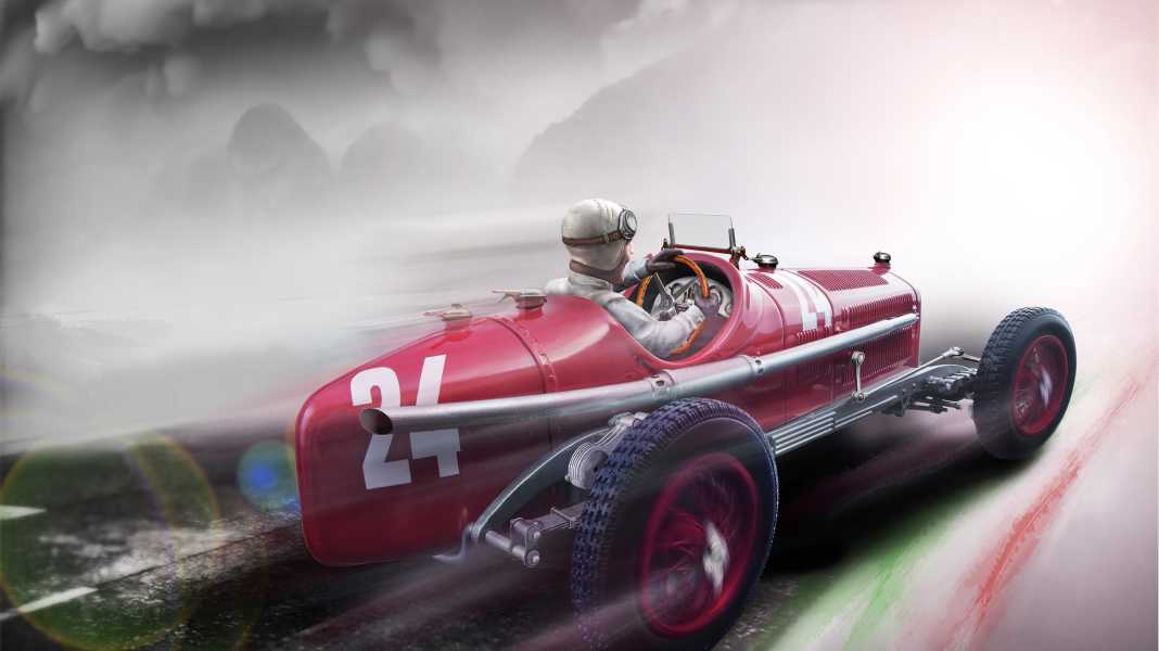 ‘32 Alfa Romeo P3 GP Monza Tazio Nuvolari von Tecnomodel in 1:18 – Licht aus, Sieg an