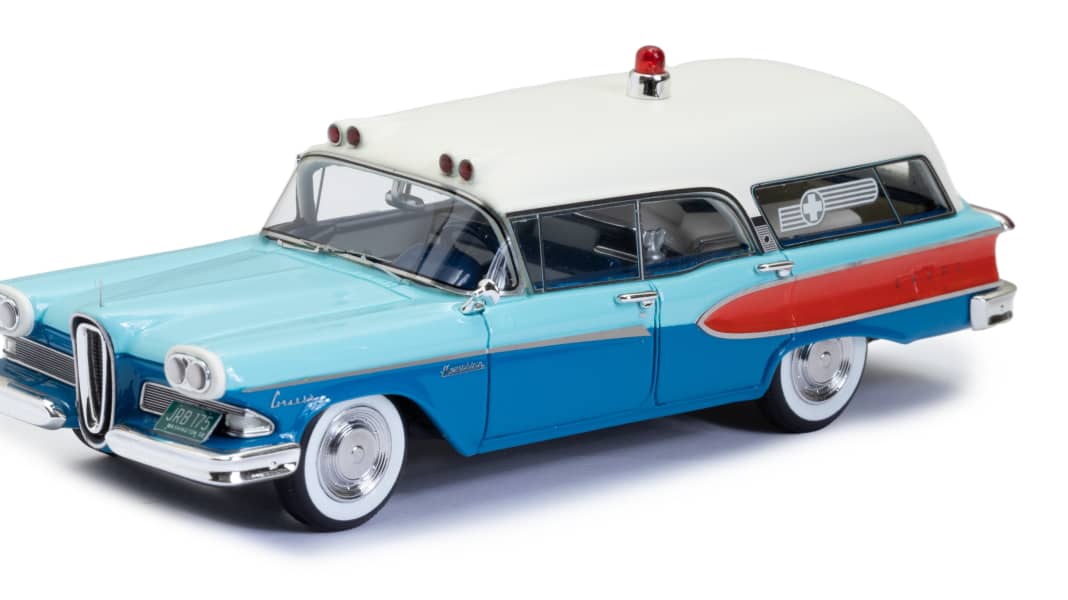 Esval Models bringt eine weitere 1:43-Ambulance auf Basis des Ford Edsel