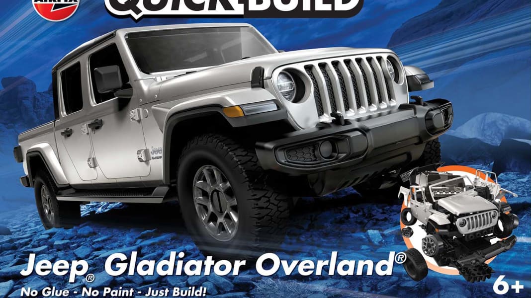 Der doppelte Jeep Gladiator Overland kommt von Airfix als Bausatz