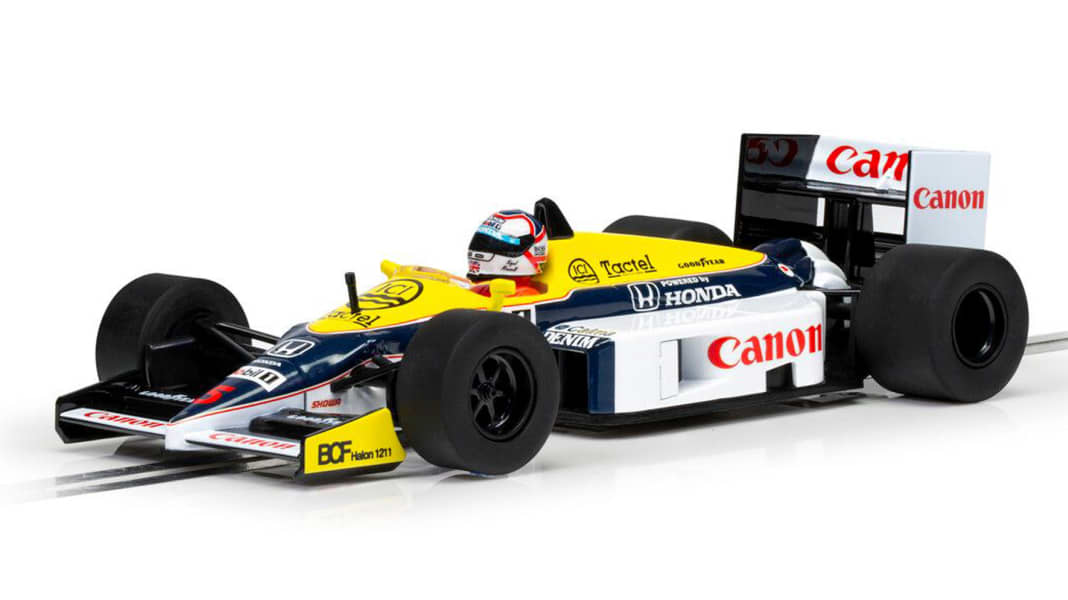 Scalextric bringt Nigel-neuen Williams FW11 als GP-Sieger von Großbritannien in 1:32