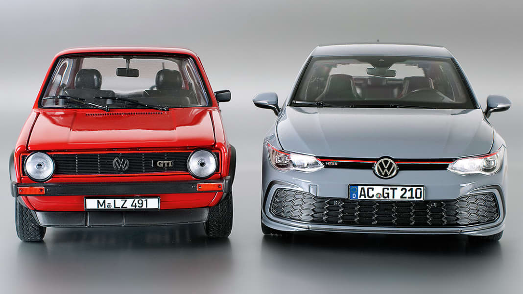 VW Golf I GTI und VIII GTI von Norev im 1:18-Vergleich: Das GTI-Duell