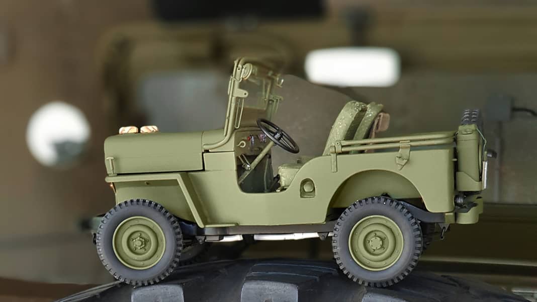 Jeep Umbau auf Autoart Basis in 1 18 Wo ein Willys ist MODELLFAHRZEUG