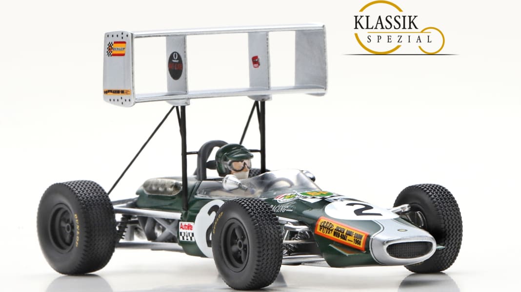 Rindts Doppeldecker: 1968 Brabham BT23C GP d’Albi J. Rindt von Spark in 1:43
