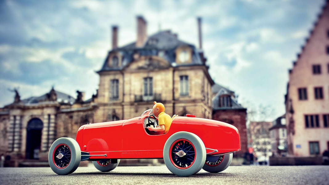 Der rote Renner: Tims „Bolide Rouge“ in 1:24 von Hachette