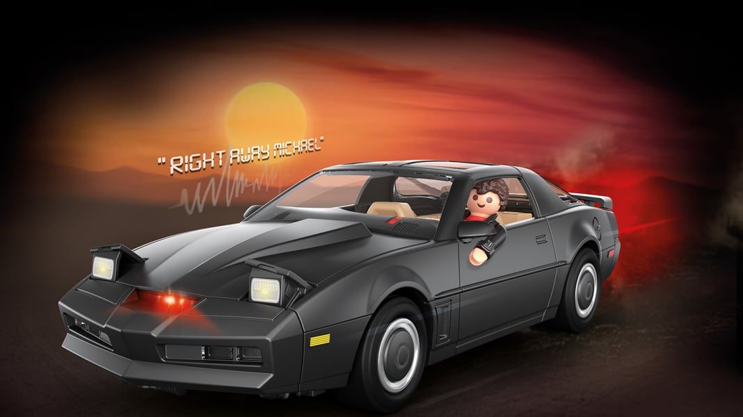 Playmobil bringt nicht nur K.I.T.T., sondern auch David Hasselhoff, alias Michael Knight