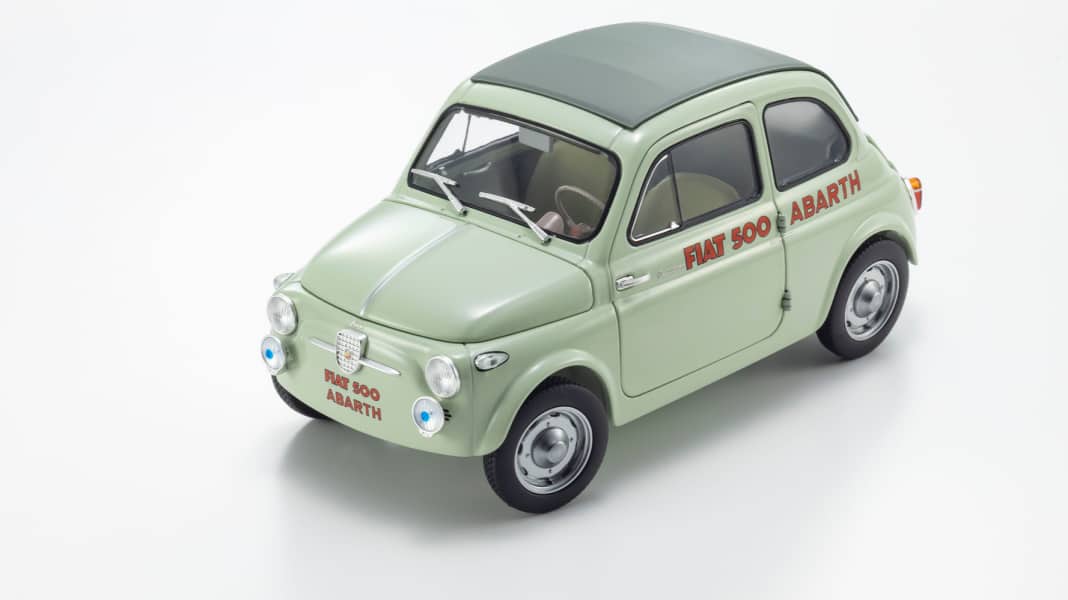 Kyosho plant die heißeste Rennsemmel des Fiat 500 im Maßstab 1:18