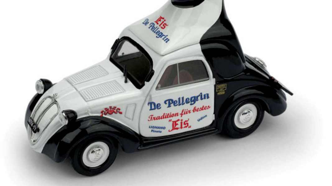 Brumm rollt nostalgischen Fiat Topolino für Eisliebhaber in 1:43 aus der Box