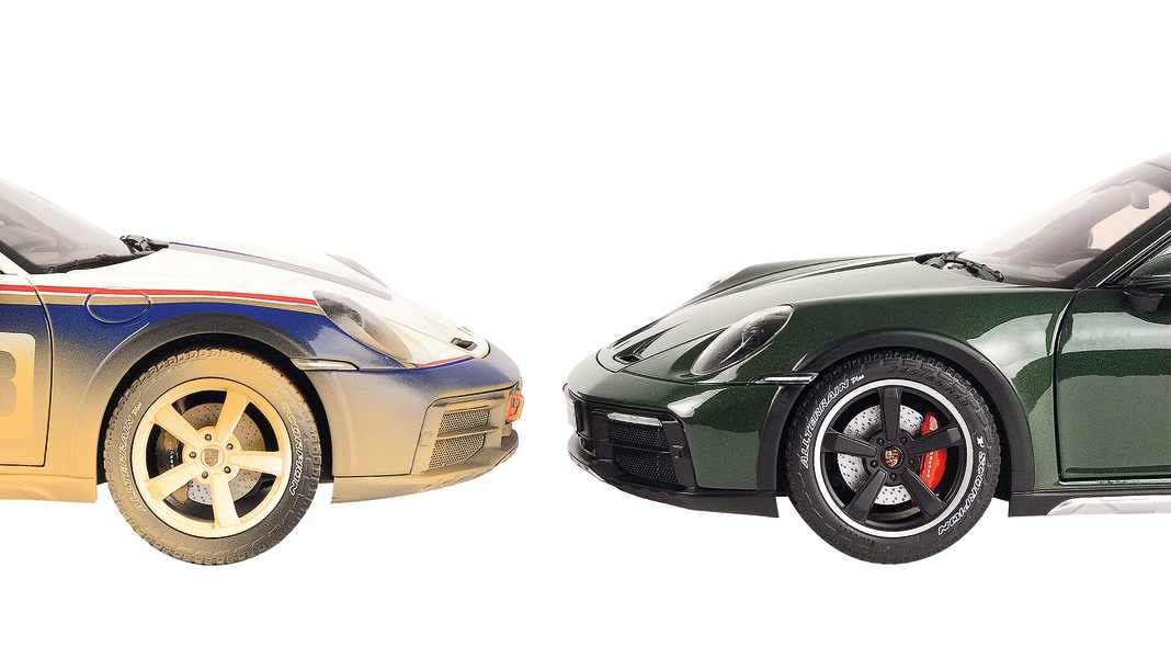 4 Richtige: Porsche 911 (992) Dakar von Norev in 1:18