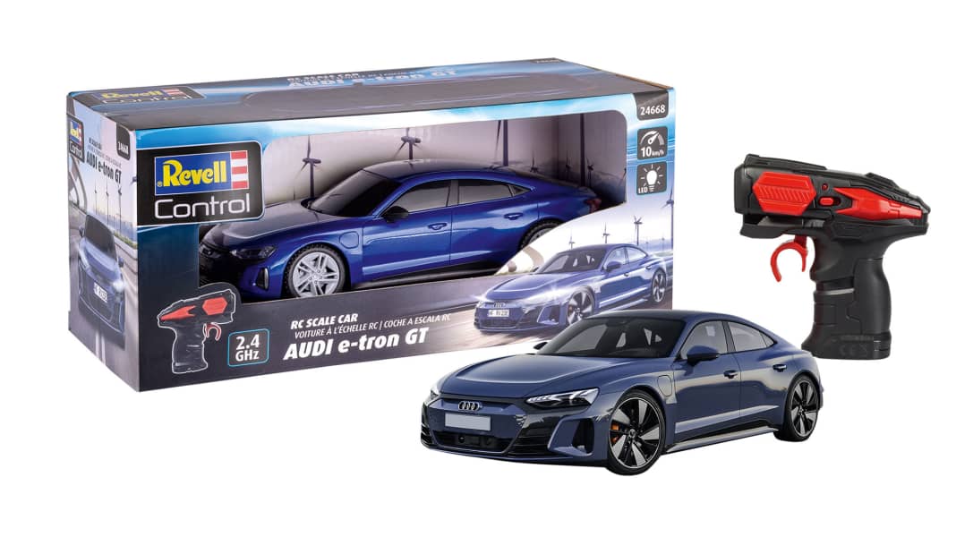 Revell: Die Ostwestfalen bringen den Audi e-tron GT als RC-Flitzer in 1:24