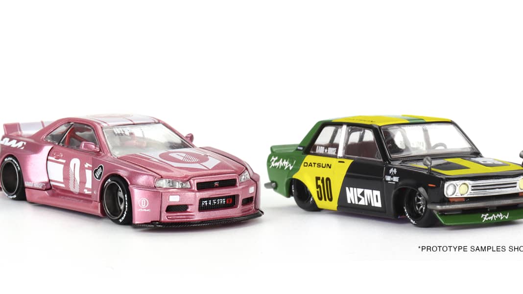 Mini GT bringt drei verrückte Kaido-House-Japaner von Chevy bis Nissan in 1:64