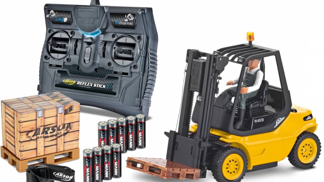 Mit dem Linde H40D stapelt Carson Modelsport hoch – im Maßstab 1:14