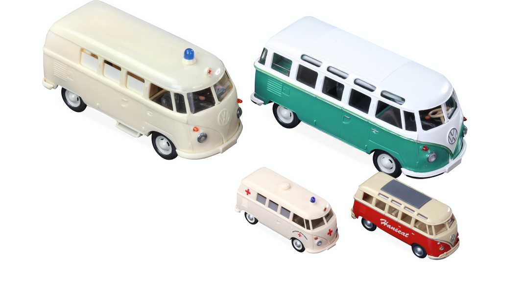 Die Wiking-Ahnengalerie des VW Bulli in 1:40 - Flower-Power