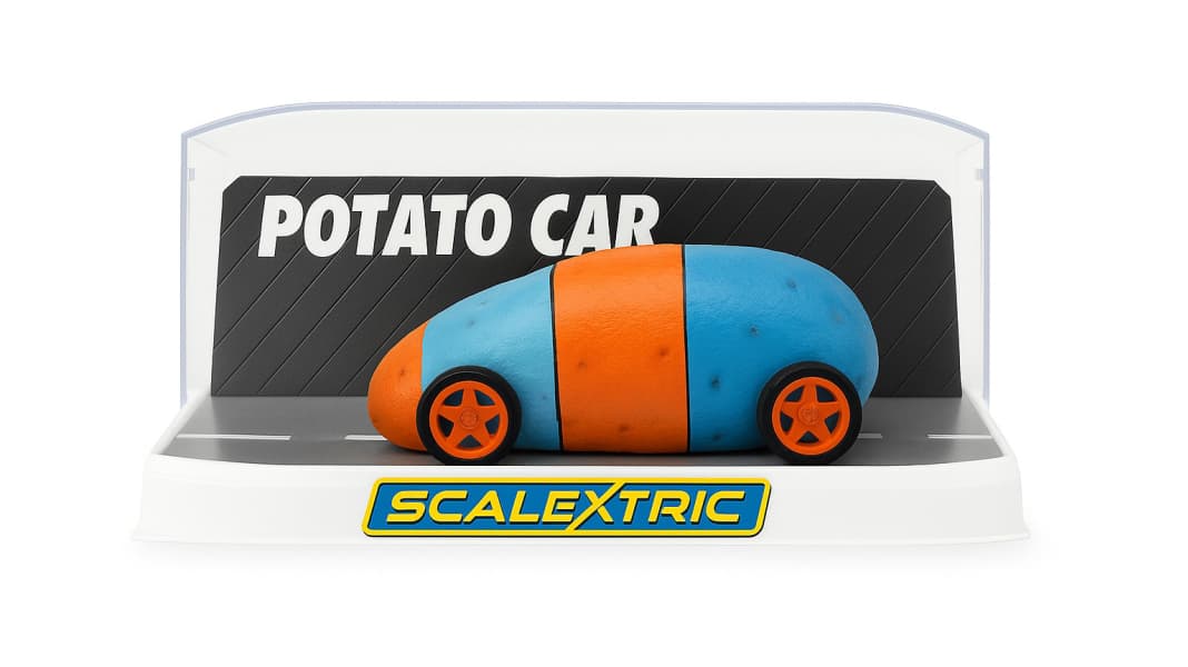 BREAKING NEWS: Kartoffel-Monoposto von Scalextric in 1:32 geleakt