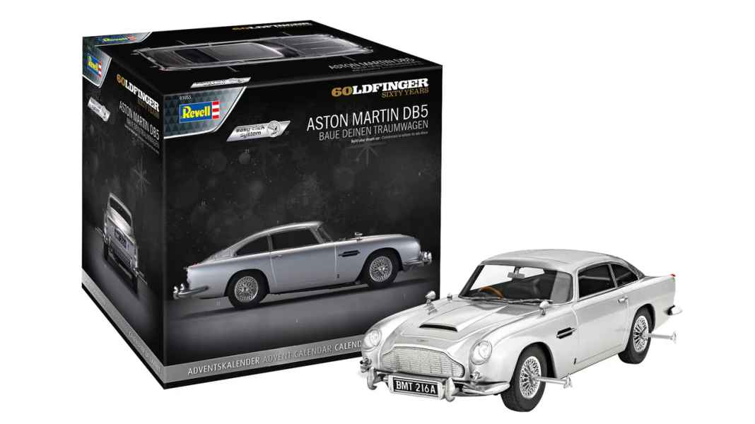 “Tür Royale”: Der neue Bond kommt bei Revell als Adventskalender mit DB5 in 1:24