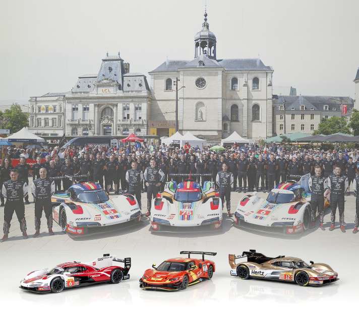 Bburago feiert in 1:43 einen sportiven Auftritt. Der Erfinder des Maßstab 1:43 bringt den Porsche 963 und den Ferrari 296 GT3 als Die-Cast-Modell. Die 1:43er glänzen nicht nur mit exzellenten Preis-Leistungs-Verhältnis ] Foto: Christian Hoffmann