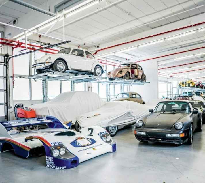 Legendäre Porsche Modelle im geheimen Depot in Zuffenhausen bekommt man selten zu Gesicht