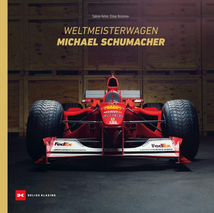 <a href="https://shop.delius-klasing.de/weltmeisterwagen-michael-schumacher-p-2002325/" target="_blank" rel="noopener noreferrer">„Weltmeisterwagen Michael Schumacher“ (Delius Klasing, 288 Seiten, 2355 Gramm, Großformat, 91 Euro)</a>