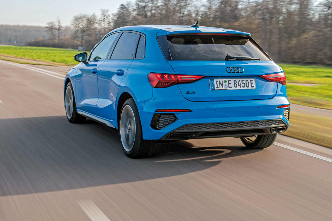 Fahrdynamisch lässt der A3 Sportback keine Wünsche offen – sportlichstraff gibt sich auch der Hybrid im S-Line-Trimm
