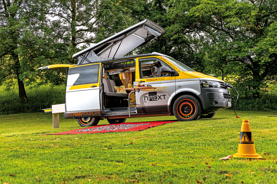 Alles ganz anders! Mit Frieda Volt geht Martin Hemp neue Wege, der E-Camper ist ab 69.000 Euro erhältlich. Das gezeigte Exemplar liegt bei derer 89.000