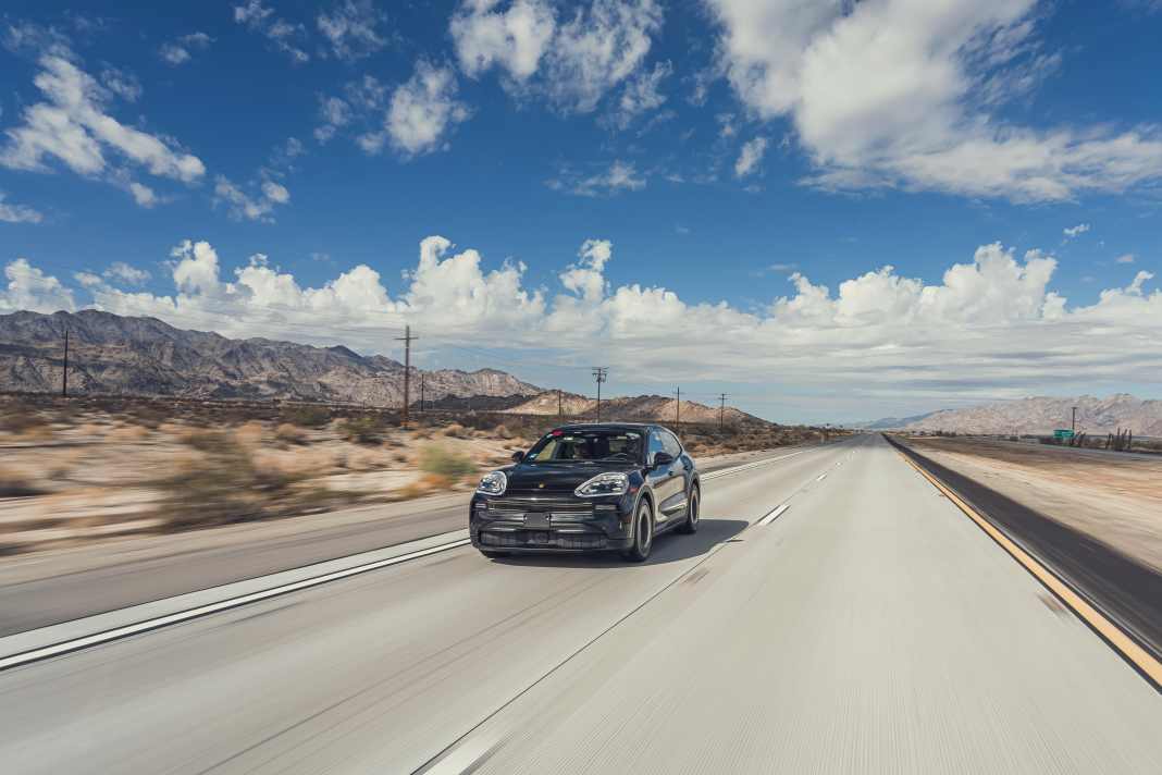 Cayenne Electric, Reichweitentest, Kalifornien, USA, 2025