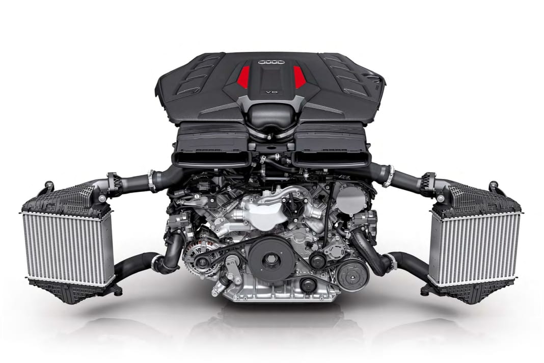 Der Vierliter-Biturbo-V8 des SQ8 stemmt satte 770 Nm und 507 PS