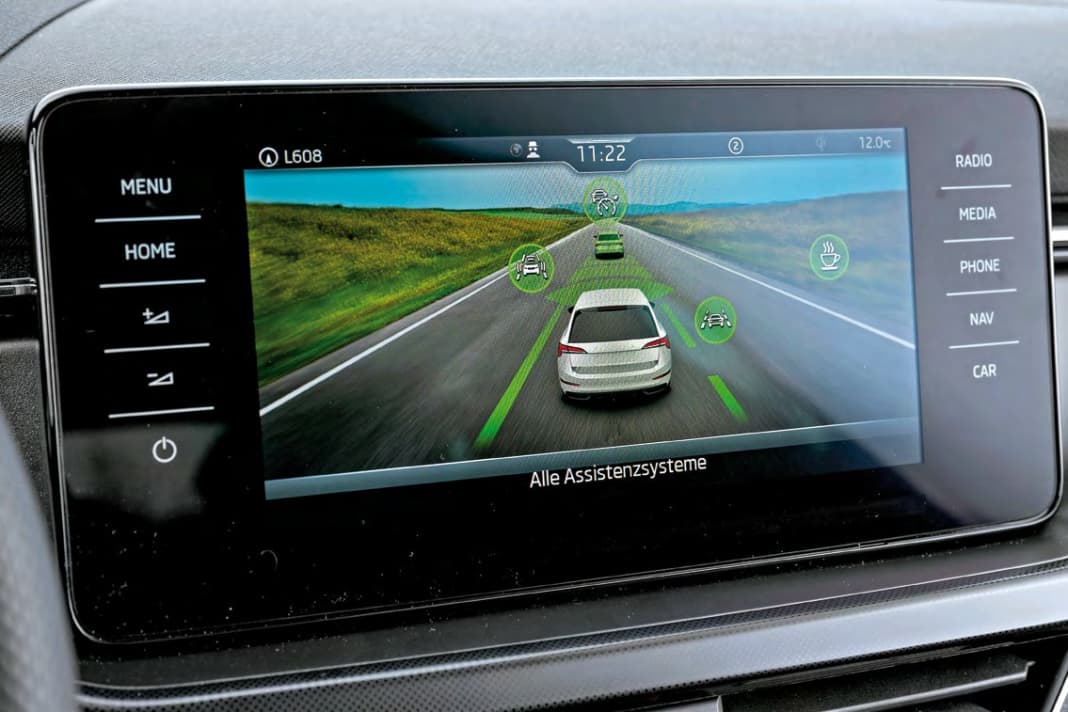 Das Navigationssystem Amundsen mit 9,2-Zoll-Touchscreen fährt im Business-Paket zu 1.980 Euro mit
