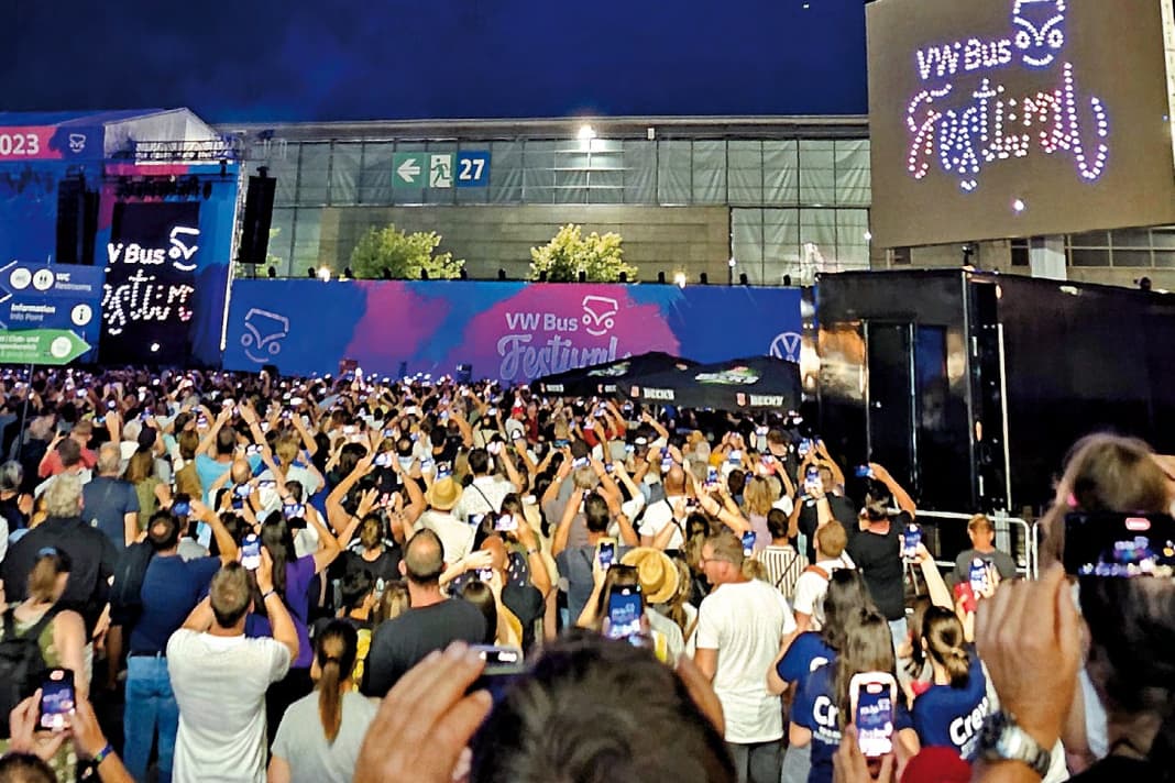 Einer der Höhepunkte: die beeindruckende Drohnenshow am Samstagabend
