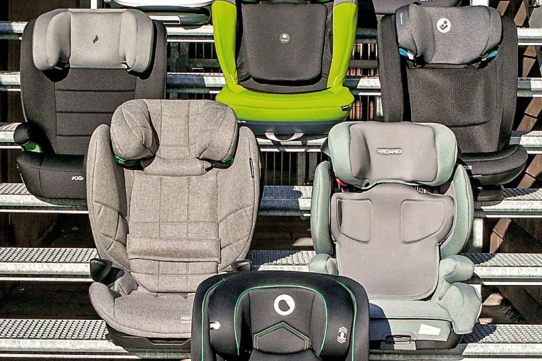 Gestatten – elf Sitzerhöhungen mit Rückenlehne der Klasse 100 bis 150 cm Körpergröße: Lionel, Avionaut, Recaro, Osann, Maxi-Cosi, Swandoo, BeSafe, Avova, Graco, Nuna und Joie