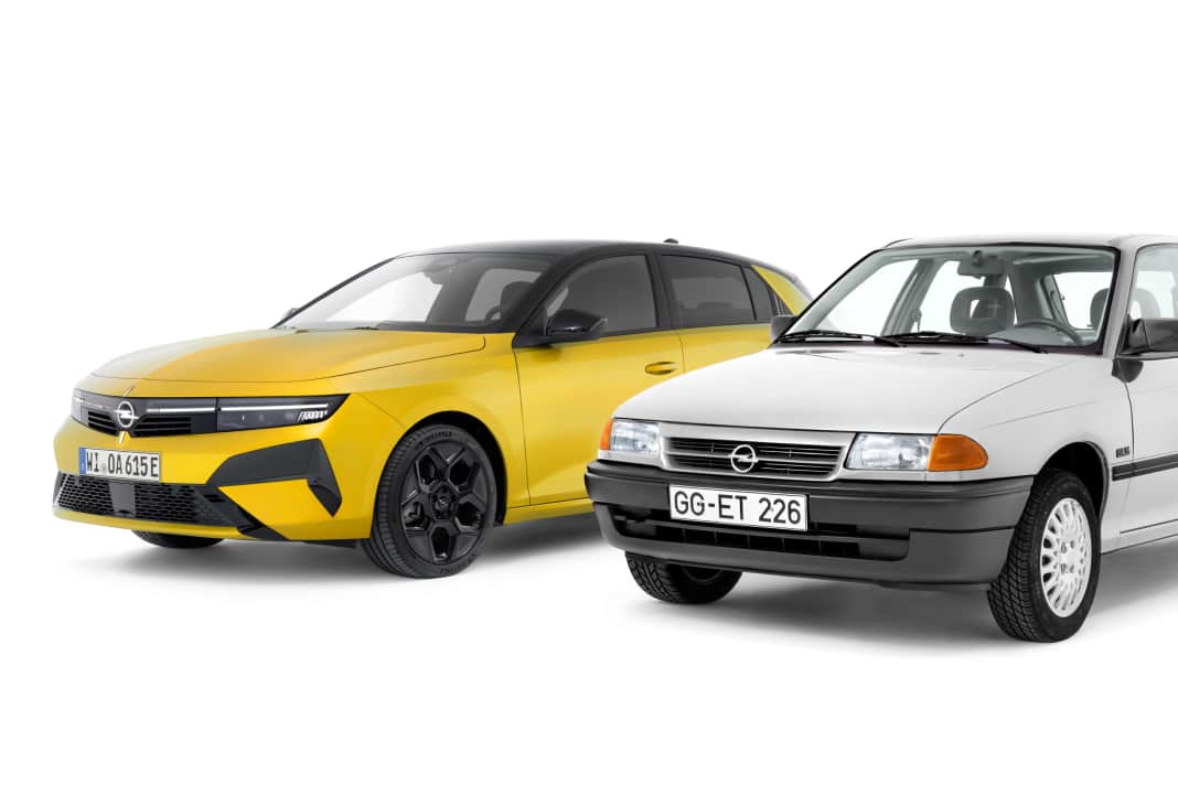 1991 Opel Astra & 2026 Opel Astra electric