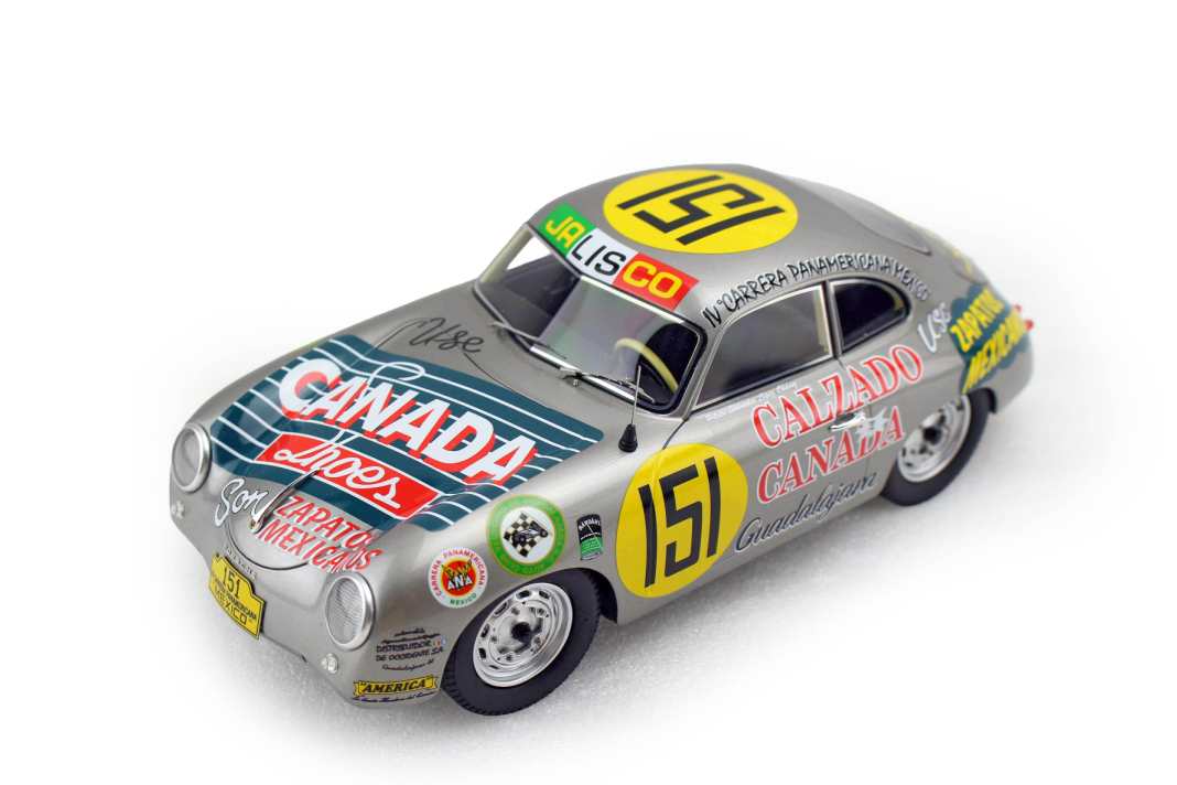 Zweiter Kandidat im Panamericana-Quartett von BBR in 1:18 aus Resine ist die Startnummer 151, die ebenfalls im Rennen von 1953 an den Start ging ] Foto: BBR