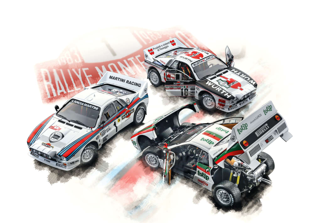 Der Ausbalancierte: '83 Lancia Rally 037 von Kyosho in 1:18