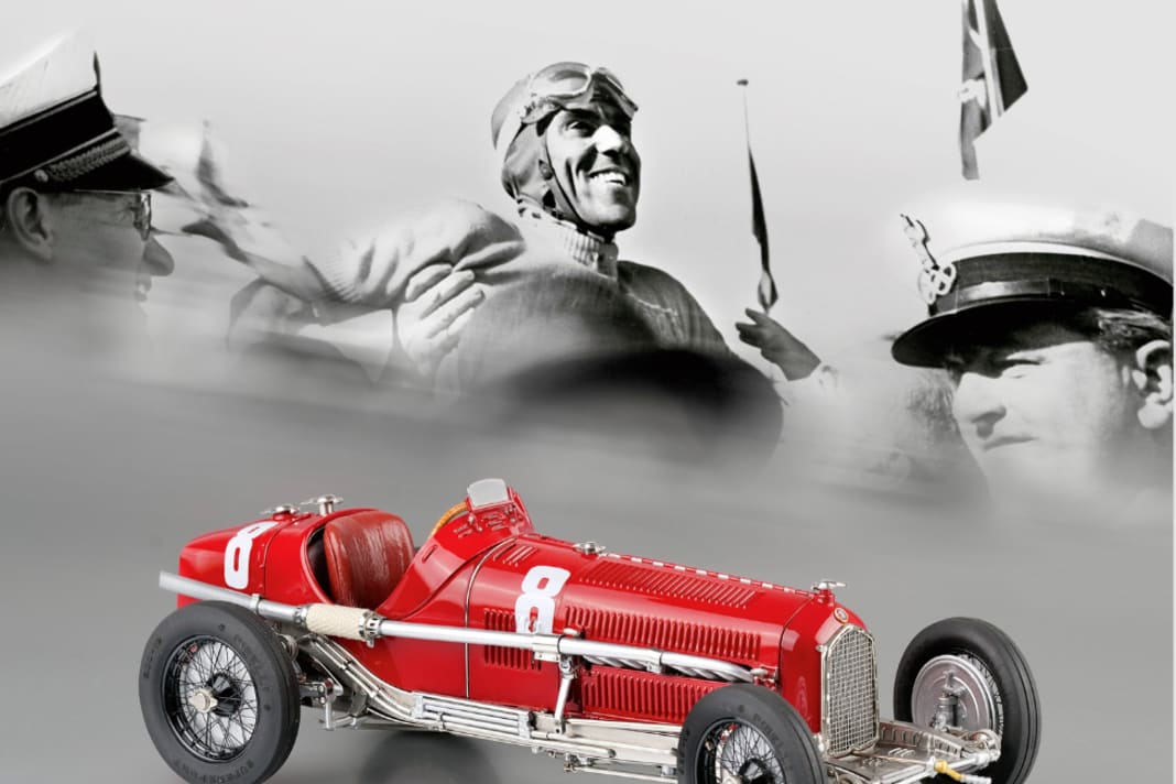 Tazio Nuvolari (oben) beherrschte den Alfa Romeo P3 in den Dreißigern wie kaum ein anderer Pilot aus dieser Zeit