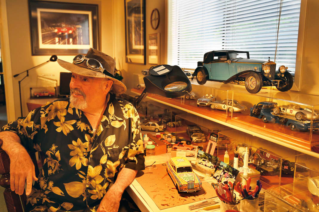 Restaurator und Modellautosammler Rüdiger Günther von Koniczek