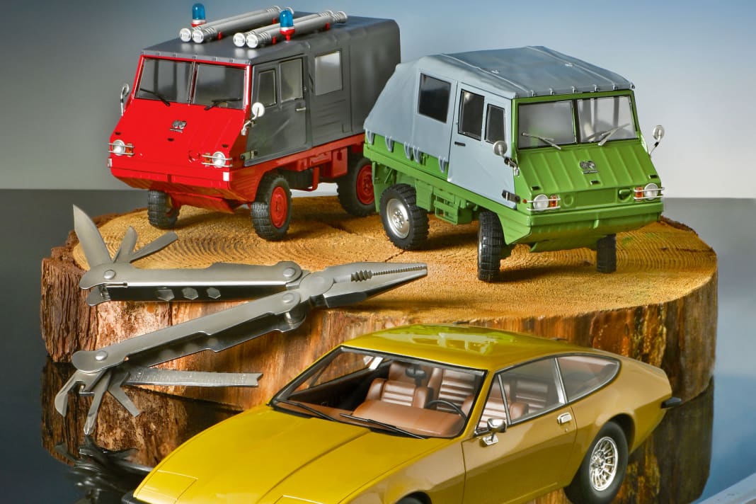 Steyr-Puch Haflinger und Bitter CD von Schuco in 1:18