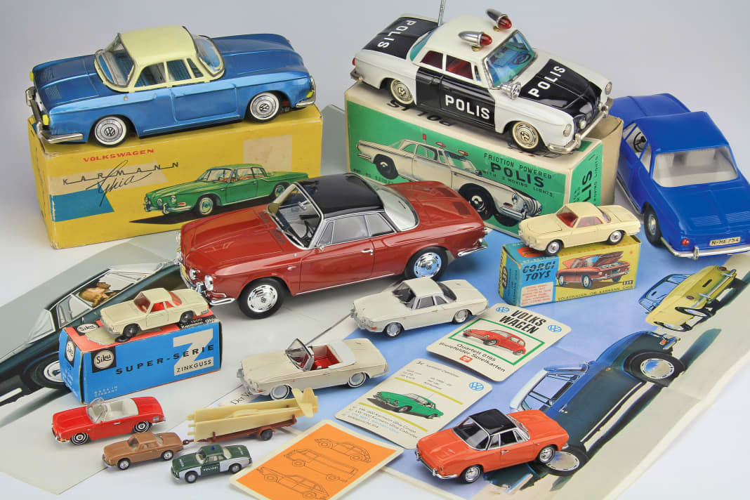 Die Bügelfalten machten den großen Karmann unverwechselbar. Modelle von diesem VW sind aber eher selten geblieben.
