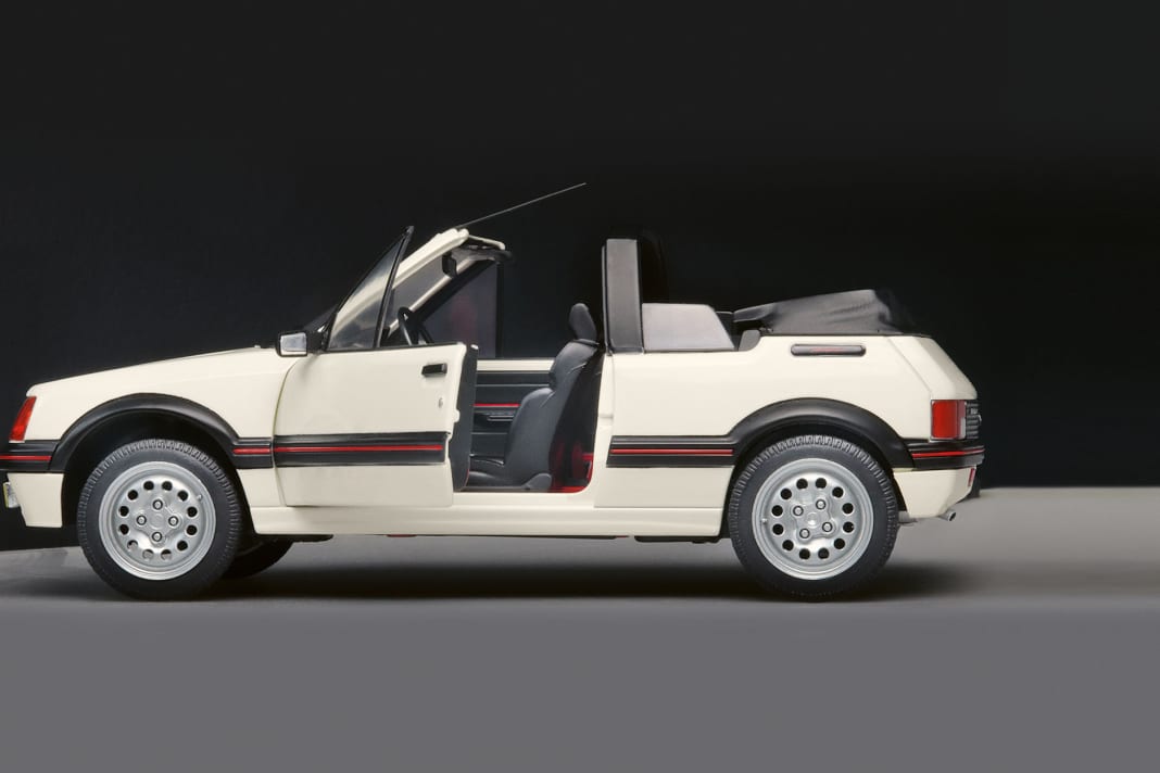 Das Peugeot 205 GTI Cabriolet von Solido ist eine der Formenneuheiten der Franzosen für das Modellautojahr 2021